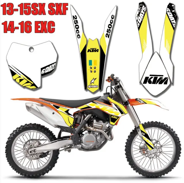 Tim Grafis Decals Stiker untuk KTM 125 