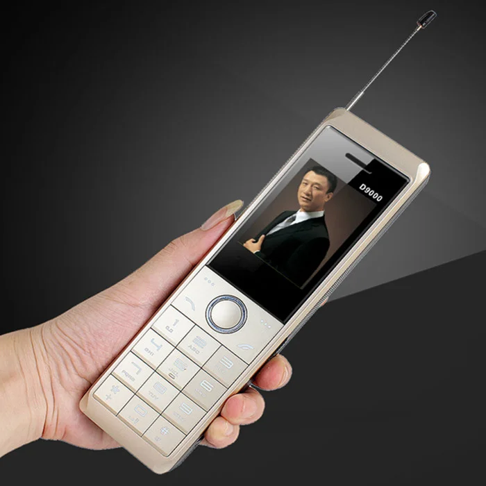 real 8700mAh Power Bank Super Big Mobile Phone Luxury Retro Telephone Loud Sound Dual SIM Standby cell phone y H-mobile D9000