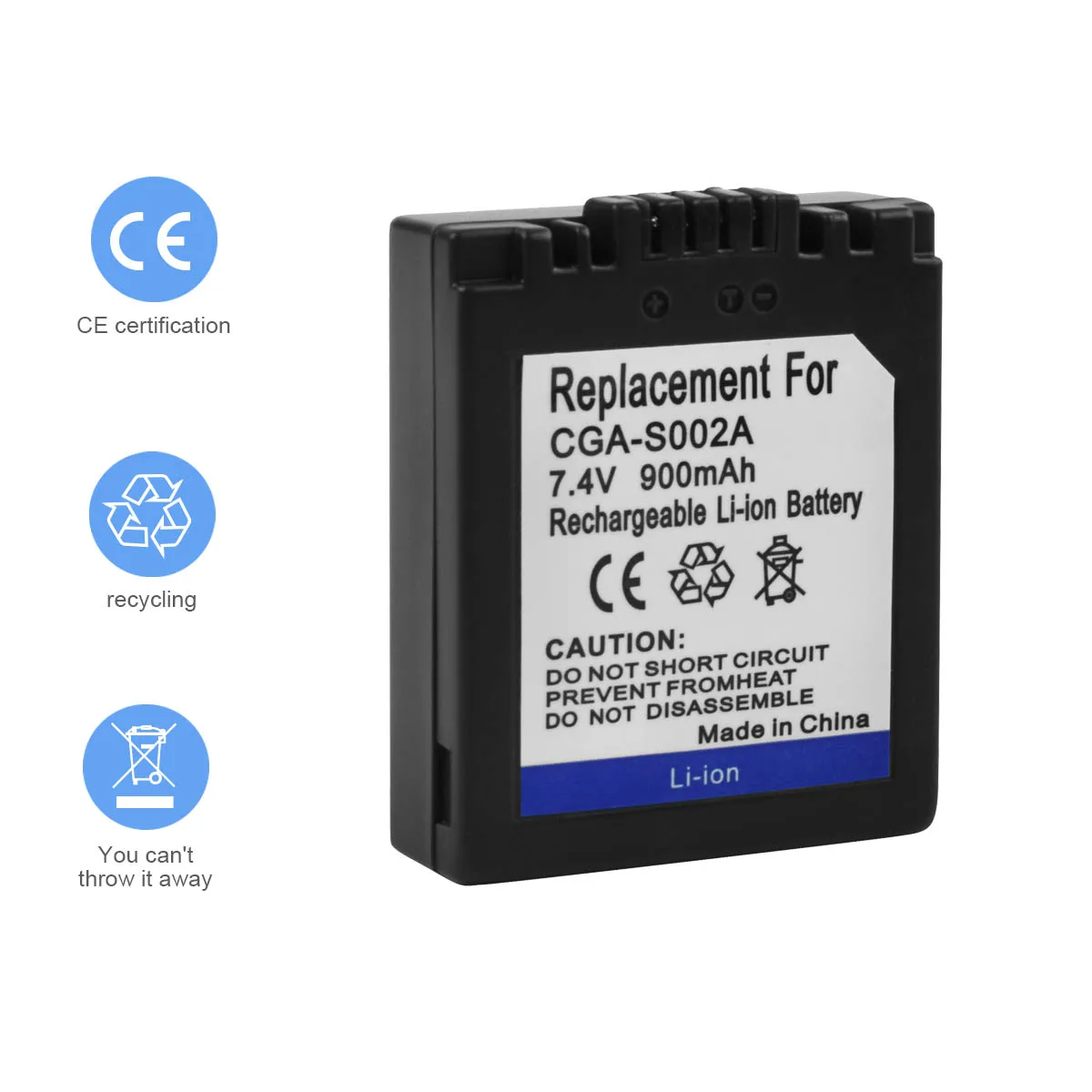 3X900 mAh CGA S002 CGAS002 Камера Батарея + Зарядное устройство для Panasonic dmc fz1 fz10 fz10eg k fz3b