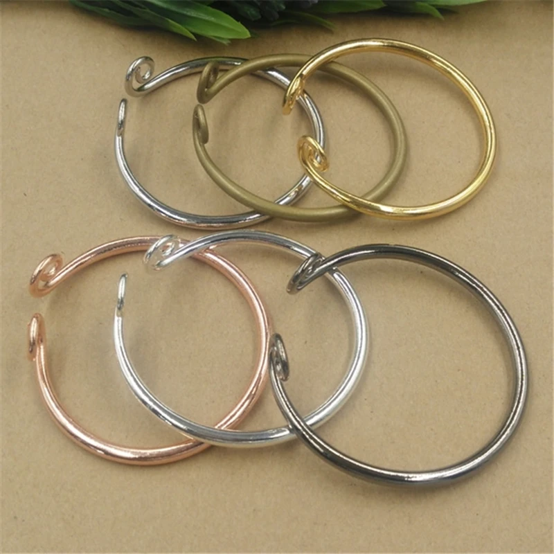Buy 5 Pieces 7 Colors Plated Classic Plain Brass Metal