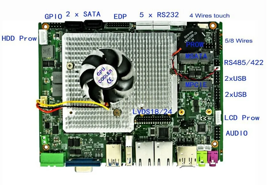 US $195 0 |Best seller low power consumption Mini Itx Motherboard core I5 2430M CPU 2 4GHz-in Industrial Computer & Accessories from Computer & Office