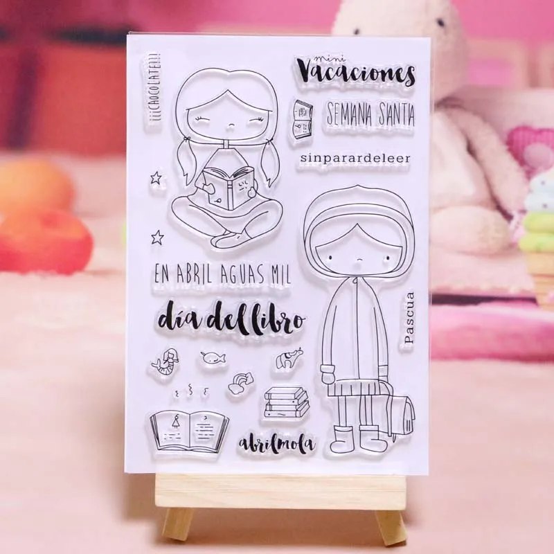 

Bursting girl Transparent Clear Stamps / Silicone Seals for DIY scrapbooking photo album/Card Making