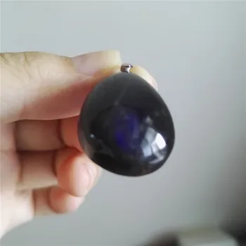 

Precious Strong Blue Lights Natural Labradorite Gems Stone Crystal Water Drop Bead Necklace Charm Pendant mm