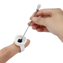 Горячая Лучшее предложение из нержавеющей стали Макияж бровей и губ татуировки чернила Стик перемешивающий стержень татуировки аксессуары des.7