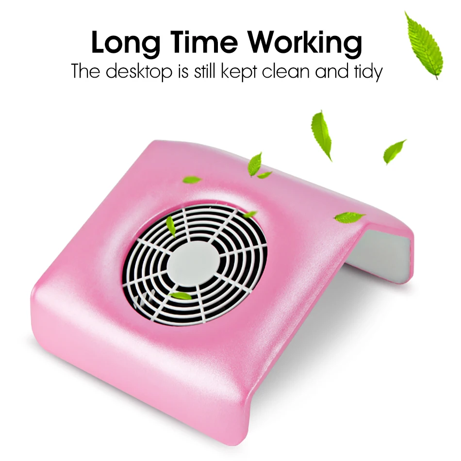 ROHWXY розовый пылеуловитель для ногтей Вентилятор пылесос Маникюрный Инструмент мешок для сбора пыли дизайн ногтей маникюрный салонный инструмент