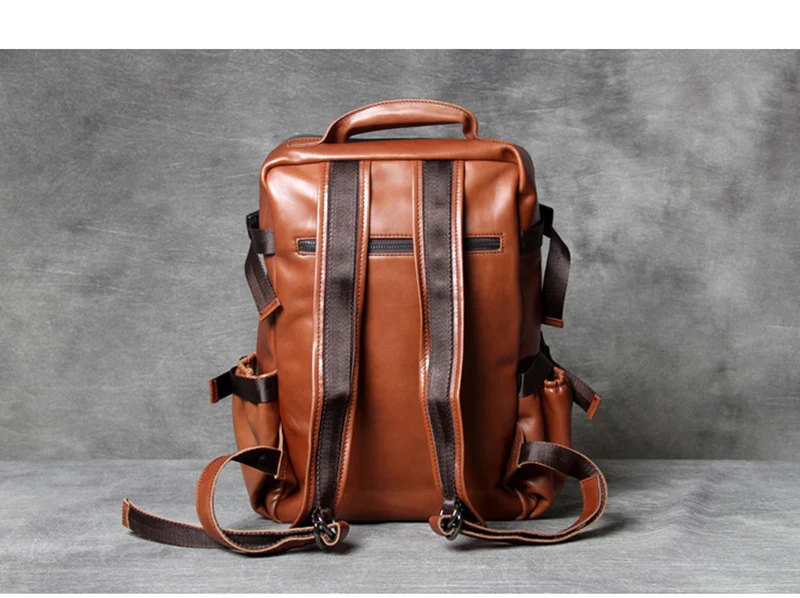 AETOO Наплечная альпинистская сумка из воловьей кожи ручной работы, мужской и женский кожаный рюкзак, Классическая Повседневная дорожная сумка