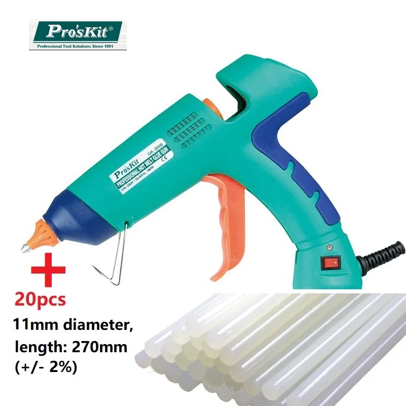 Pro'skit GK 389H Профессиональный клеевой пистолет DIY термоплавкие клеевые палочки