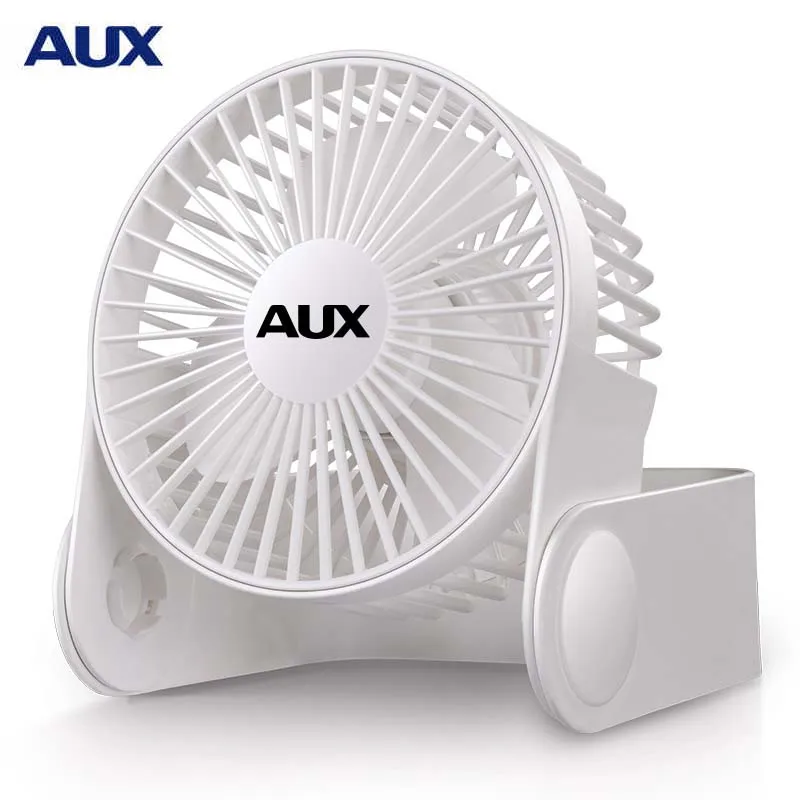 AUX Mini Electric Fan USB Charging Fans Home Dormitory Desk Use 3W 5V