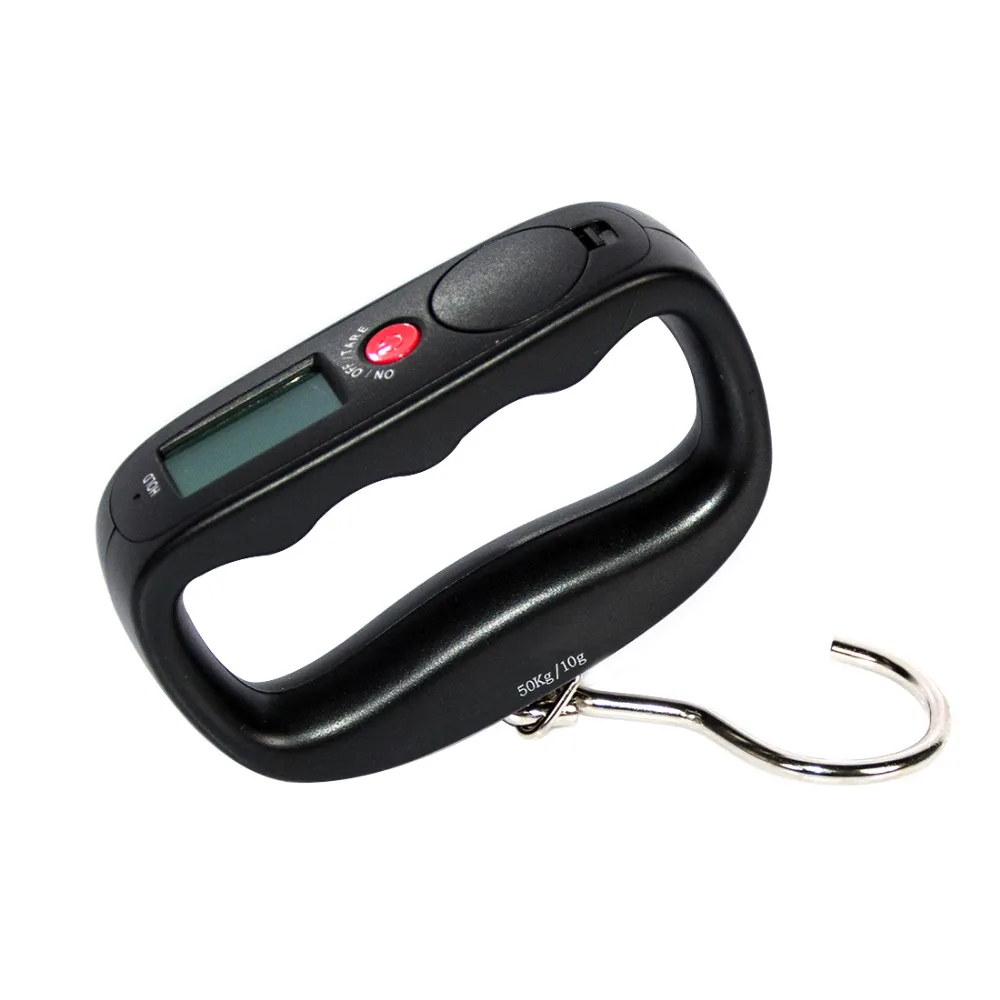 New 1pc 50kg/10g LCD Digital Pocket Scale Electronic Hand Held Hook Belt Hanging Scale Backlight Balance Weighing