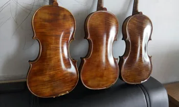 

3 pieces of Top Grade Violins 4/4 Size Full Hand Made Amati1566 with Nice Tone