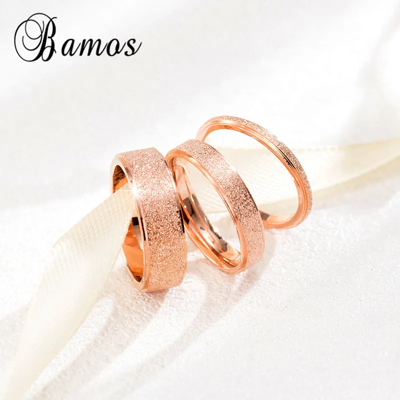 fashion female girls geometric ring rose gold stainless steel ring promise wedding engagement rings for women - Rose Gold Wedding Rings For Women fashion female girls geometric ring rose gold stainless steel ring promise wedding engagement rings for women - Rose Gold Wedding Rings For Women