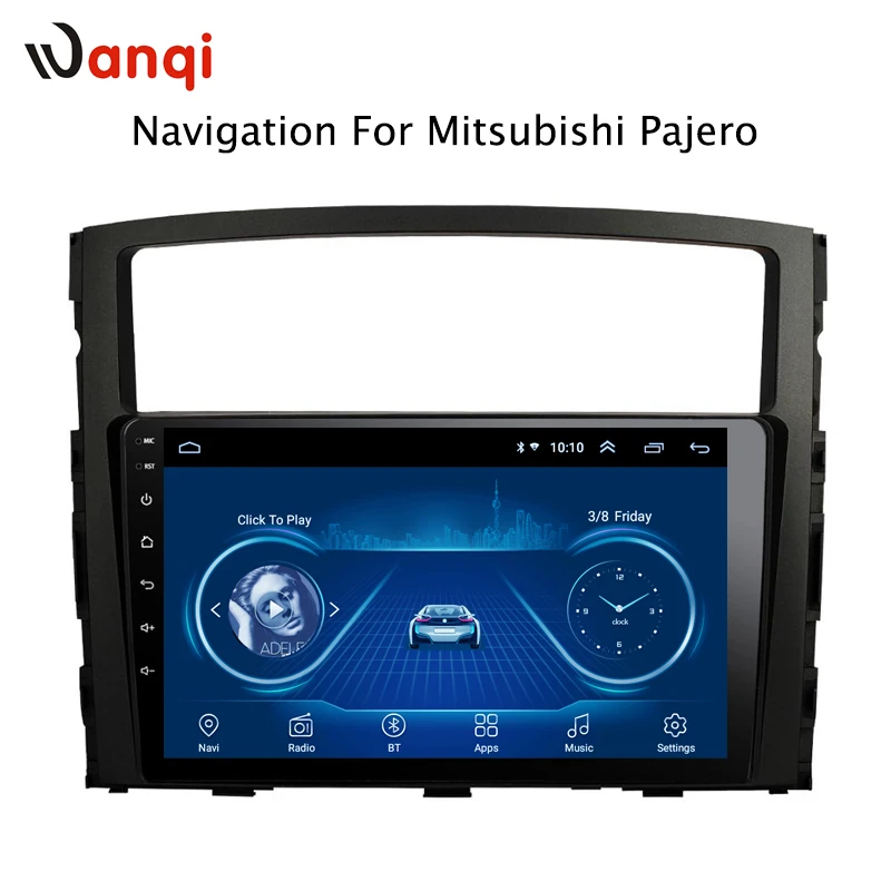 

9 inch Android 8.1 2.5D Tempered HD Touchscreen Radio for Mitsubishi Pajero 2006-2011 with Bluetooth USB WIFI support SWC