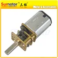 12GA DC 12V Mini Electric Reduction Metal Gear Motor N20 RC smart car Robot model 12GA N20 DC 3V 6V 12V 5-4000rpm mały metalowy motoreduktor na zdalne sterowanie samochód zdalnie sterowany model DIY silnik zabawki elektryczny zamek do drzwi
