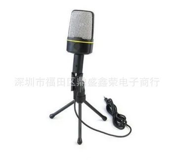 

by dhl 20pcs Fashionable Condenser Sound Wired Microphone with Stand Holder Clip for PC Laptop Skype Recording /Internet Singing
