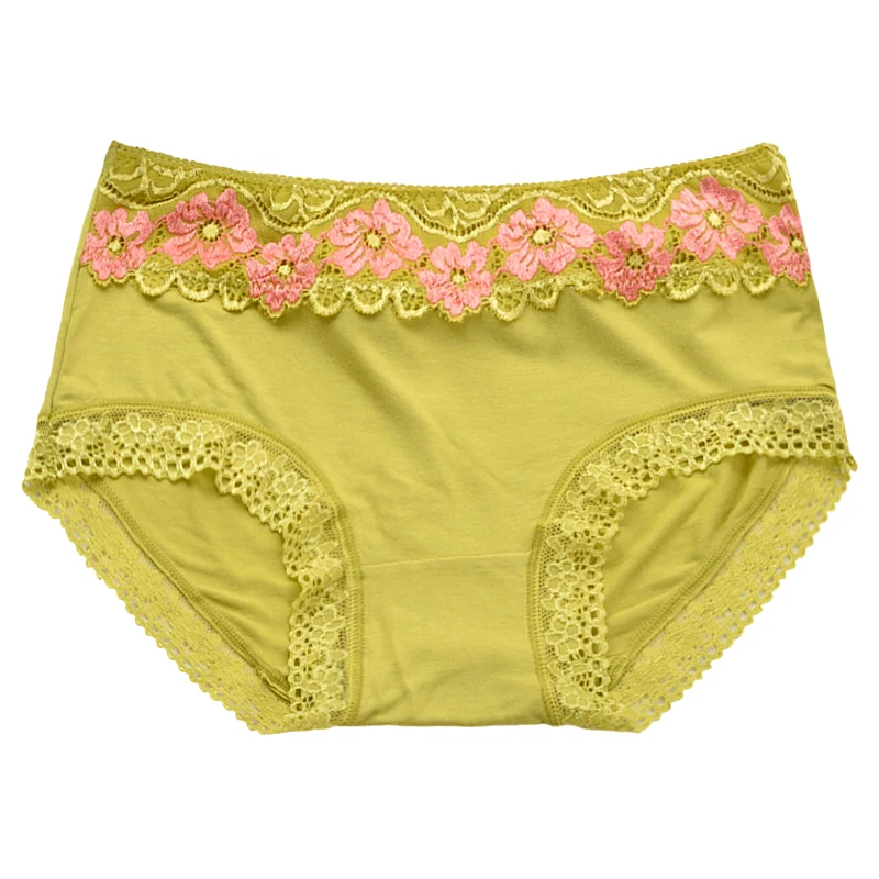 

women Sexy embroidered panties ladies Bud silk briefs comfortable breathable underwear lace briefs lingerie