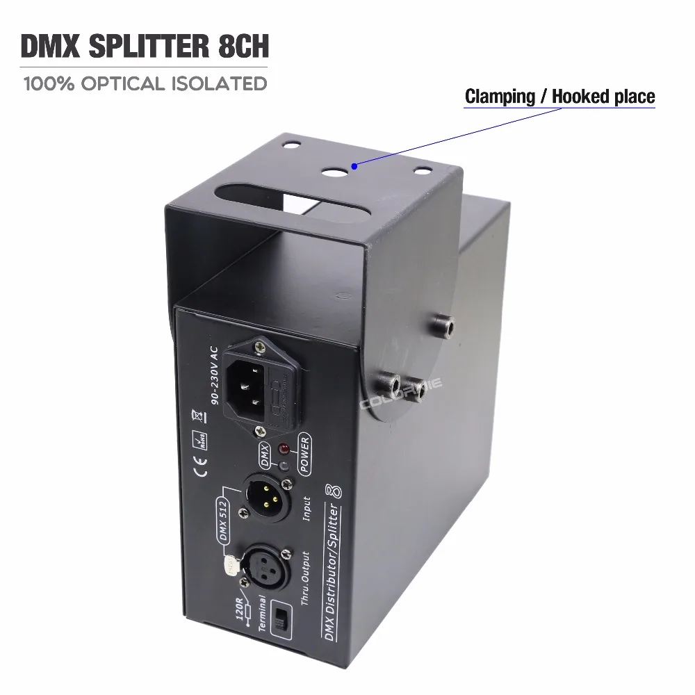 Сплиттер DMX 8 каналов dmx распределительный контроллер 100% Оптический
