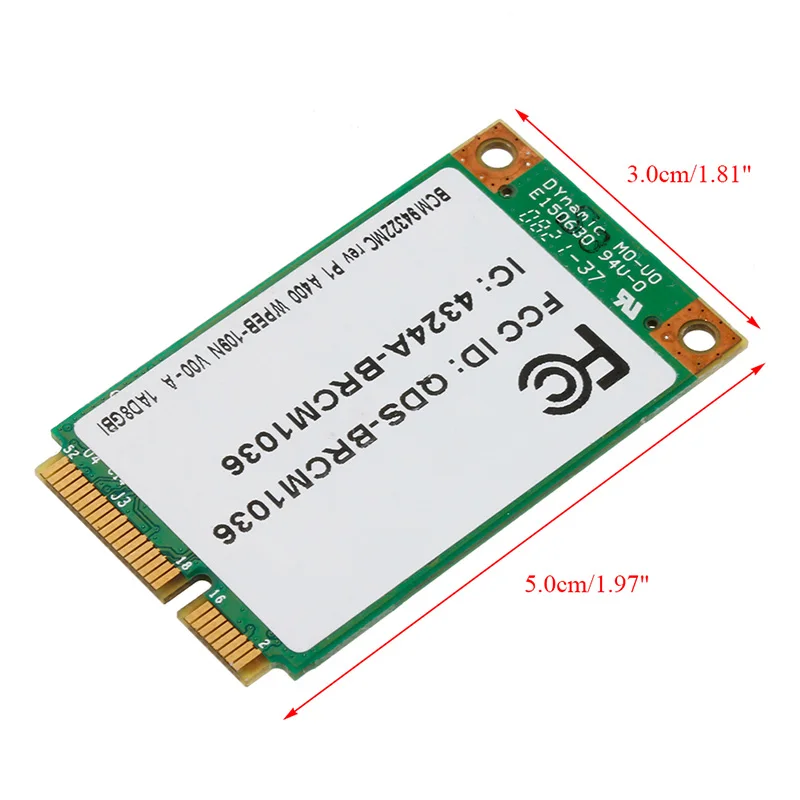 Mini Dual Band BCM94322MC Wireless N WIFI 300M PCI E карта для HP SPS:487330 001 Прямая поставка|Сетевые карты| |