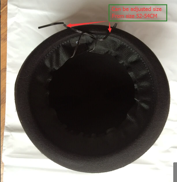 Girls Children Fedoras Hat Spring Bowler Hat Roll Brim Dome Top Devil Horns Cat Ear Felt Wool 20
