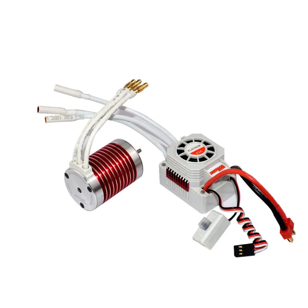 Платиновый водонепроницаемый F540 3930KV 4370KV бесщеточный двигатель с 45A ESC RC