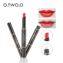 Губная помада ручка матовая водоотталкивающий увлажнитель бархатная губная помада карандаш двойной головкой с хлопок кисточки длительный ню губ макияж