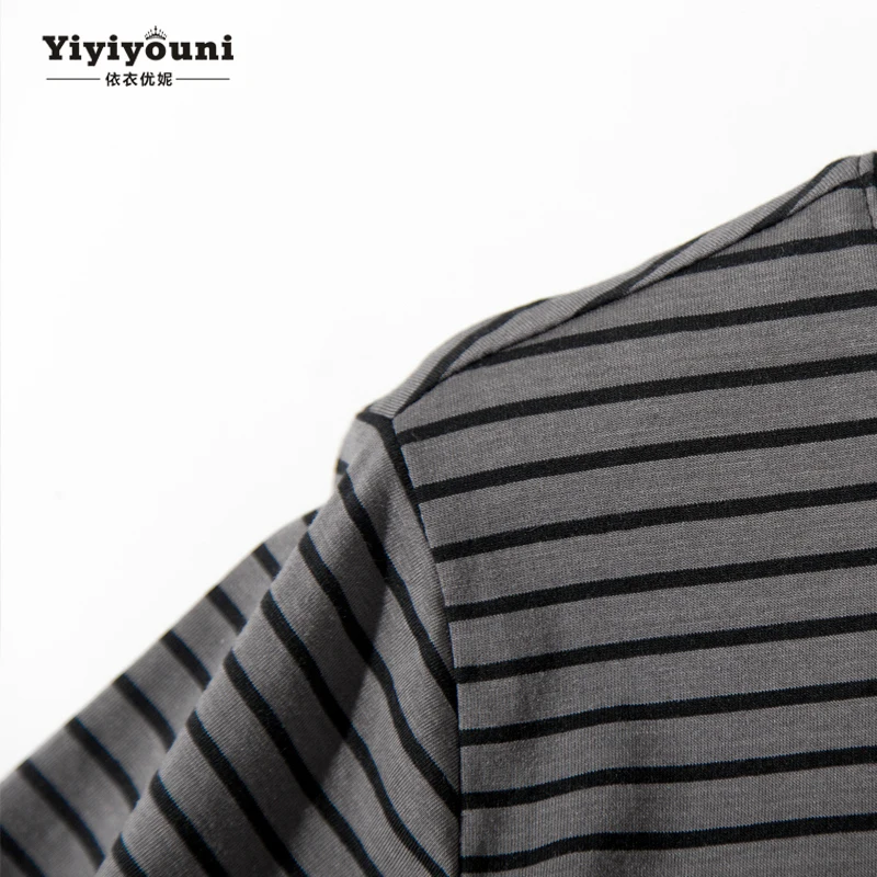 2019 Summer Black Striped Bee Embroidery Dresses Women Casual Long Straight Ankle-Length Shirt Dress Woman Plus Size