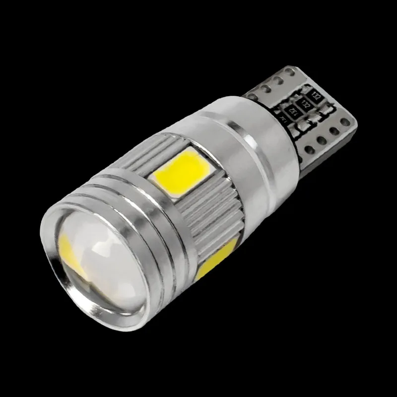 

T10 Super Bright 6 SMD 5630 LED CANBUS NO ERROR Auto Wedge Lamp WY5W 192 194 W5W 6SMD 5730 LED Car Marker Light Parking Bulb 12V