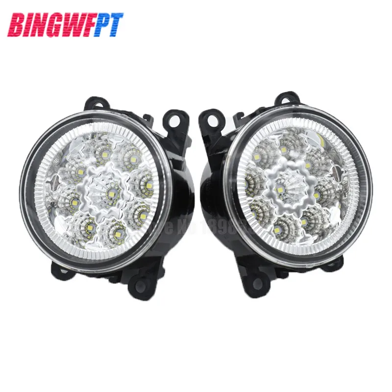2x For Citroen C3 FC_ Hatchback 2005 2010 Car Styling LED Fog Light Yellow White 12V Daytime