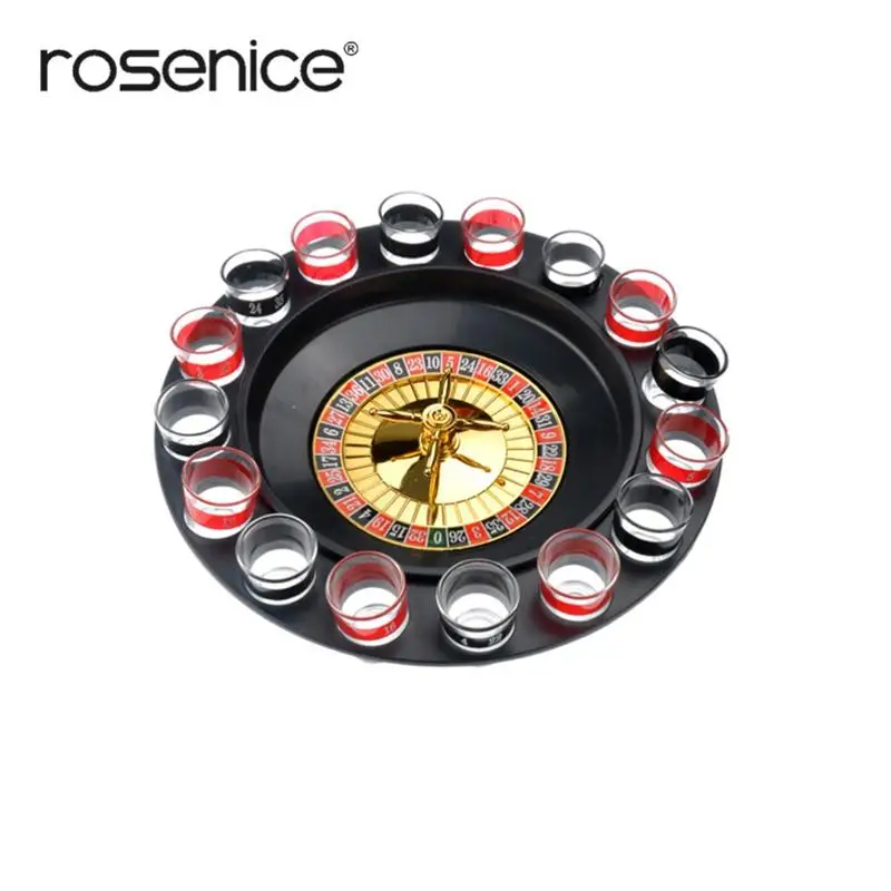 

Drinking Game Spinning Bingo Toy Playing Board with Spinning Wheel and 16 Shot Glasses Assorted Drinking Game Set for Bar Party