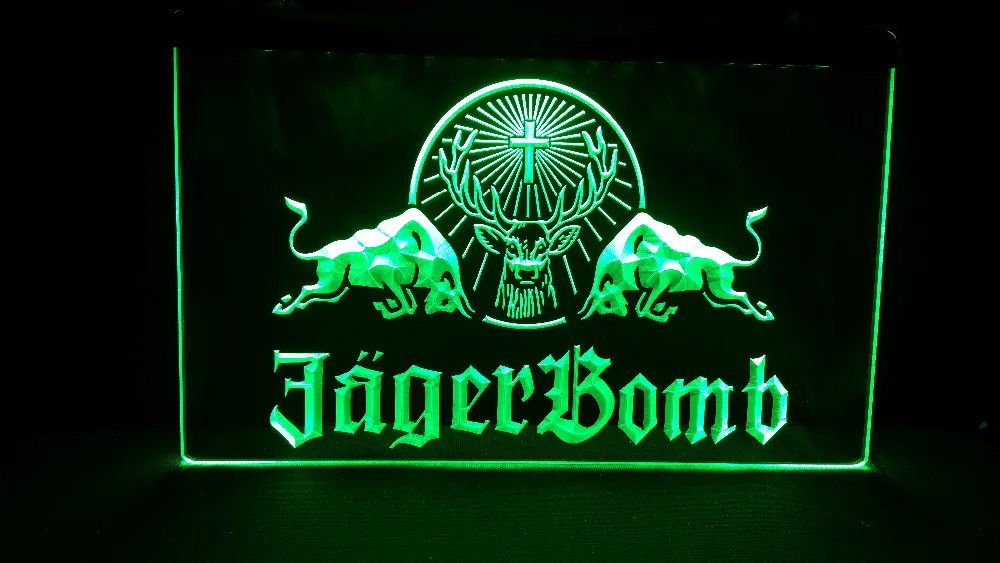 Jagermeister / Jager Bomb LED Bar Sign ManKave