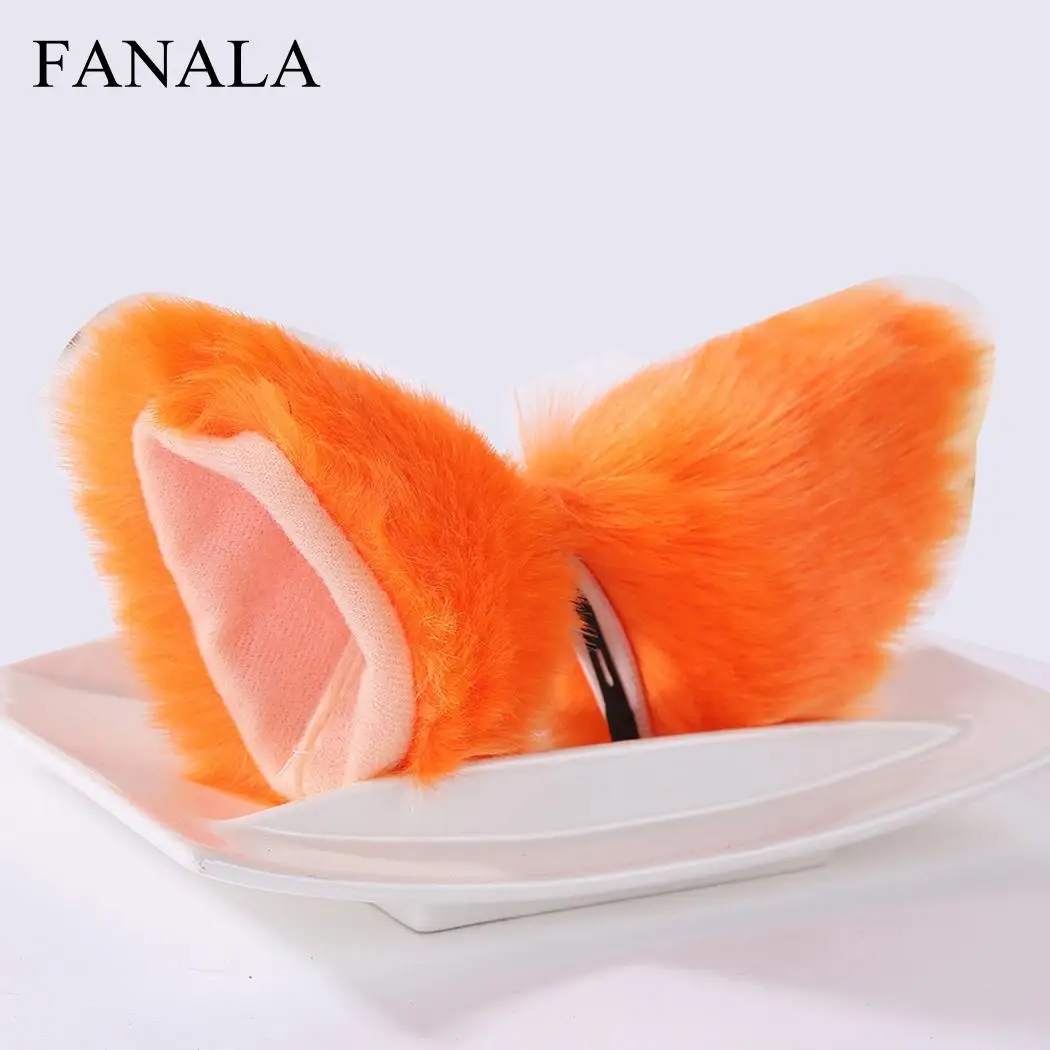 

Casual Cat Fur 16g Hair Ears Fox Unisex Hairpins Barrette Cosplay Costume Clip