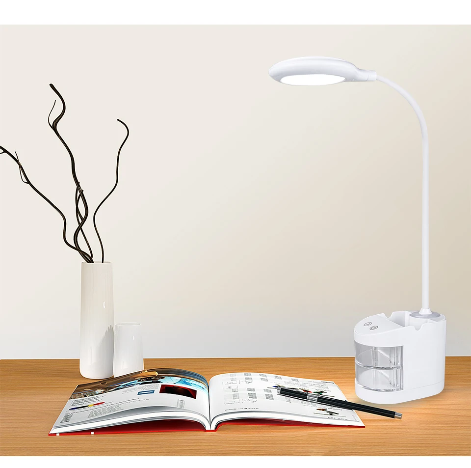 EeeToo светодиодный ночник лампа для детей USB Powered 5 W светодиодный настольная лампа с 18650 Батарея Перезаряжаемые держатель ручки Ночной