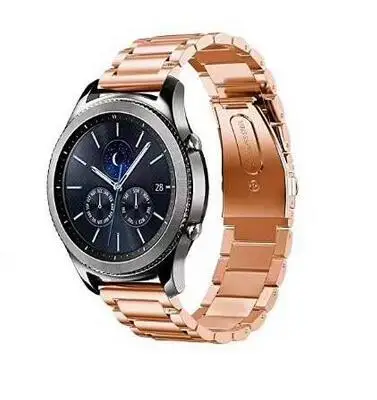 18 20 мм 22 huami amazfit Bip ремешок для samsung galaxy Watch active 42 мм 46 мм группа huawei gt 2 Шестерни S3 s2 Спорт Frontier классический - Цвет ремешка: rose gold