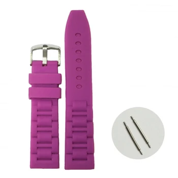 

20mm Fun Tyrian Purple Silicone Jelly Rubber Girls Watch Band Straps WB1059I20JB