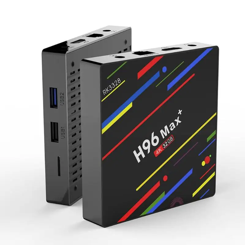 H96 Max+ Android 8,1 Мини Смарт ТВ приставка 4-ядерный 4 Гб ОЗУ 32 Гб ПЗУ 2,4 ГБ и 5 Гб WiFi телевизионная коробка с Bluetooth медиаплеером EU/US/UK/AU