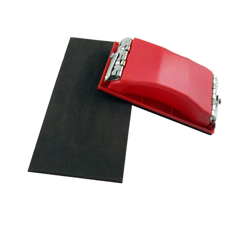 

Plastic Sandpaper Holder sponge cloth shelf iron plate Frame Abrasive Block Hand-held Flat Grinding polishing woodworking tool