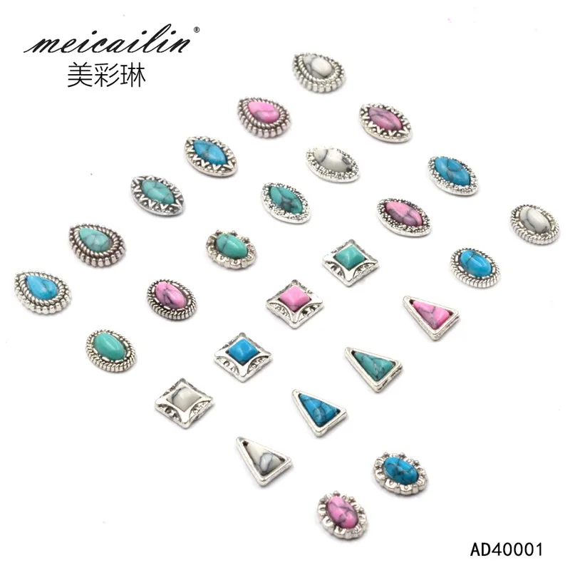 Alloy Metal Nail Rhinestones
