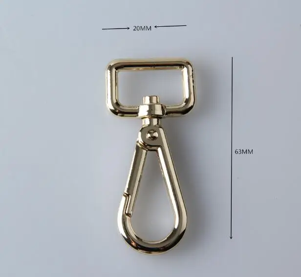 20x63mm Light Gold Trigger Snap For Bag Hardware Accessories 20x63mm Light Gold Trigger Snap For Bag Hardware Accessories Handbag Hook Swivel Clasp Dog Clip Metal Buckle In Buckles Hooks From Home