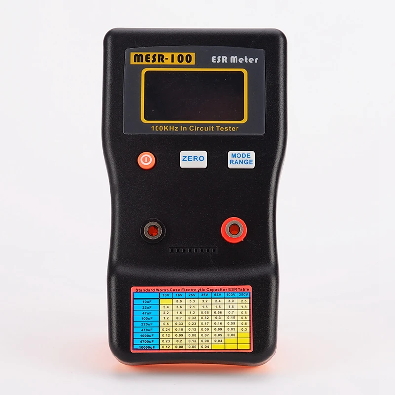 AutoRange Online Capacitor ESR Low Ohm Meter 0.001 to 100.0R Accuracy Digital In Circuit Capacitance Resistance Capacitor Tester