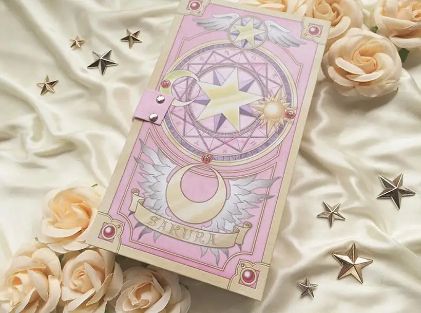 Карточка Captor Sakura 56 карт с розовым Клоу Волшебная книга Набор в коробке