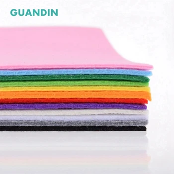 

GuanDin,Mix Solid Color Felt/Polyester Nonwoven Fabric/Thickness 3mm/for DIY Sewing Toys,Crafts Dolls/12pcs in 1 pack/30cmx30cm
