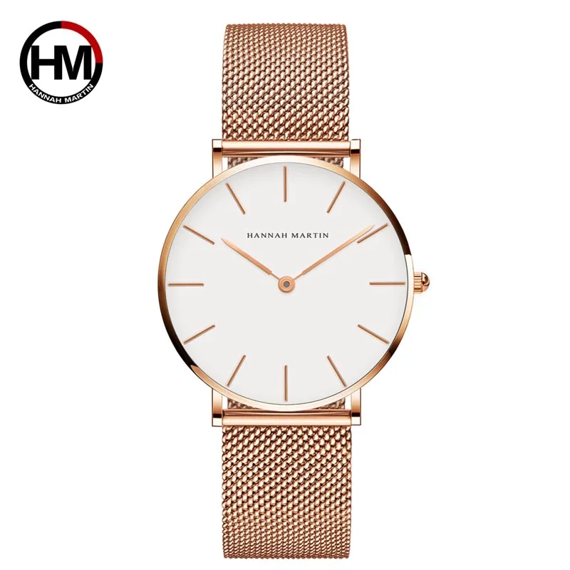 Унисекс для влюбленных простой дизайн кварцевые часы для мужчин и женщин повседневные водонепроницаемые деловые часы люксовый бренд Мужские часы - Цвет: Woman gold
