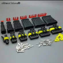 Shhworldsea 25sets1/2/3/4/5 Pin/способ HID автомобильное Водонепроницаемый Электрический разъем наборы 5in 1 мужской и женский наборы для машины лодки и т. д