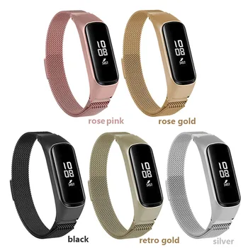 

Milanese Braided Watchband Metal Watch Strap Replacement for Samsung Galaxy Watch Fit-e Band bracelet unisex