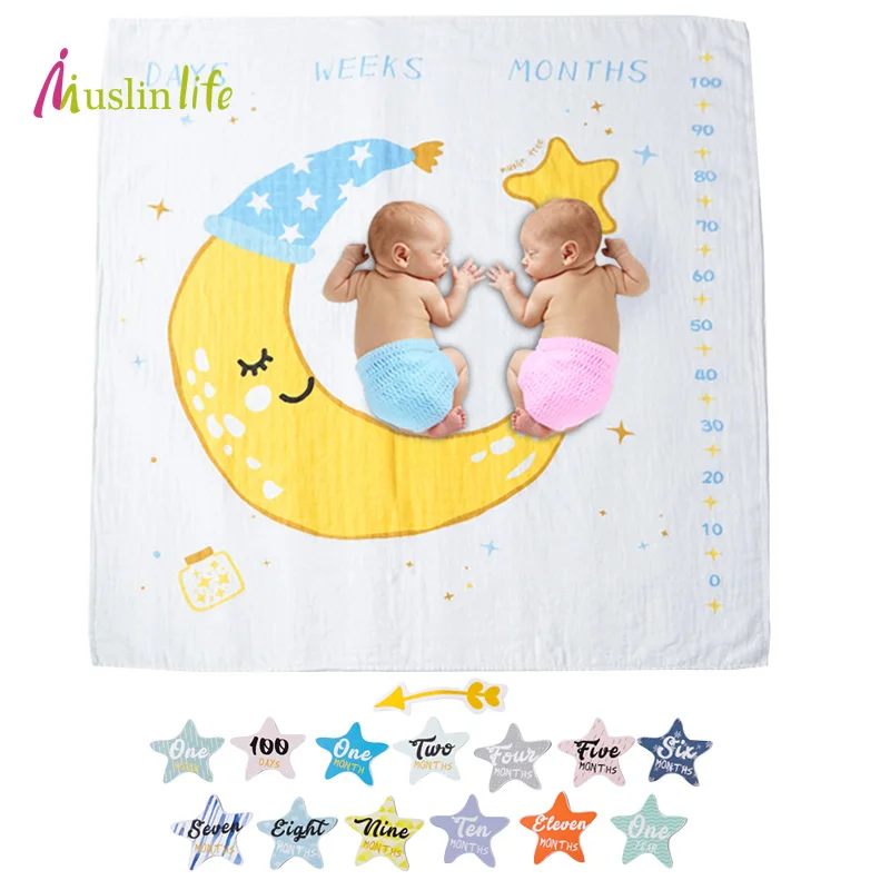 Популярное муслиновое одеяло Muslinlife Хлопковое из органического муслина с