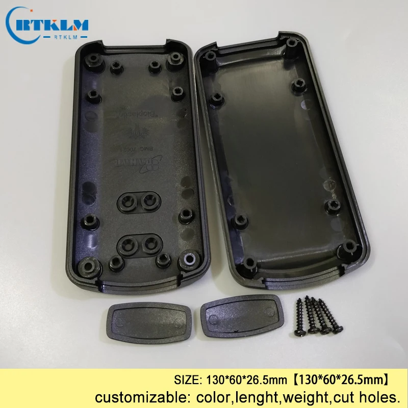Handheld plastic box for electronic project diy instrument case small plastic enclosure abs control junction box 130*60*26.5mm