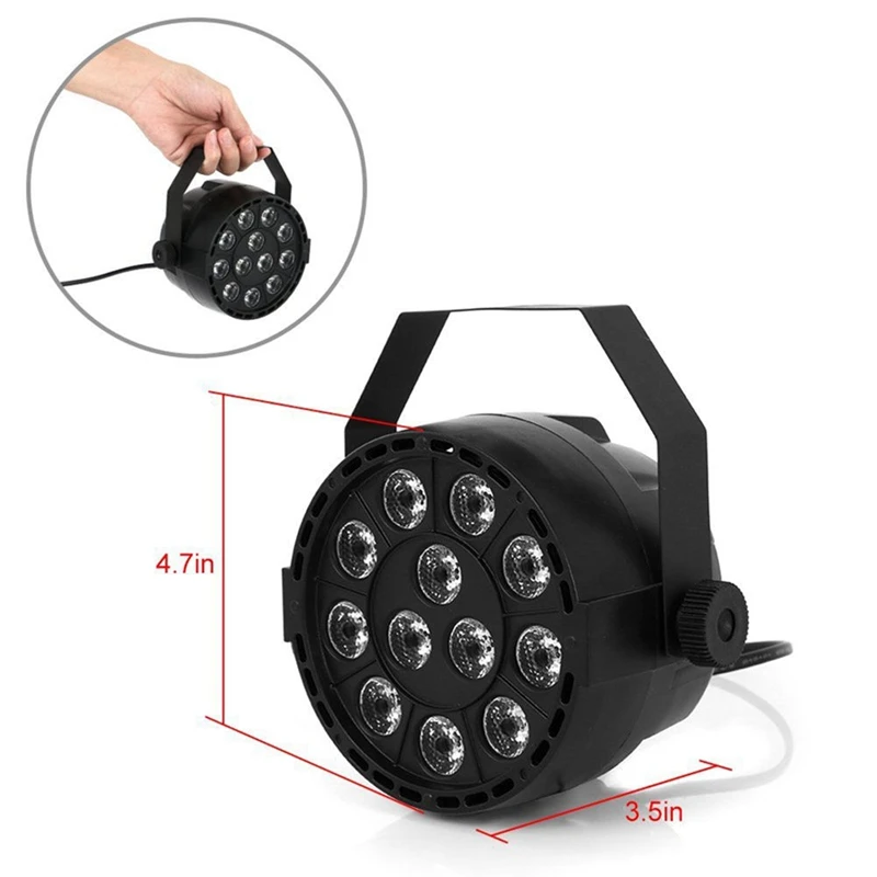 Горячая 12 Светодиодный s Par свет этапа 36 Вт светодиодный RGBW DMX 512 7CH мини Home Entertainment