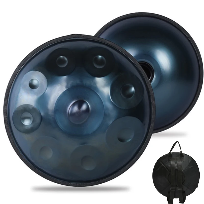 

Advanced Version Hand Pan in D Minor 9 notes steel hand drum + Soft Hand Pan Bag 62cm D Minor 9 notes (D3 A Bb C D E F G A)