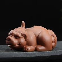 Ретро Керамика обратный дымовой поток конусная кадильница вертикальный держатель Pixiu Fortune Ладан горелки