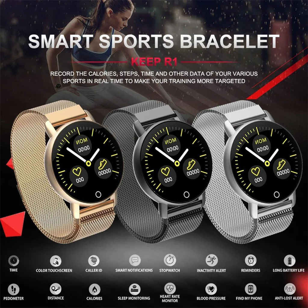 

2019 North Edge KEEP R1 Outdoor Intelligent Sports Step Watch Blood Pressure Heart Rate ECG Mode Watch Waterproof Smart Watch