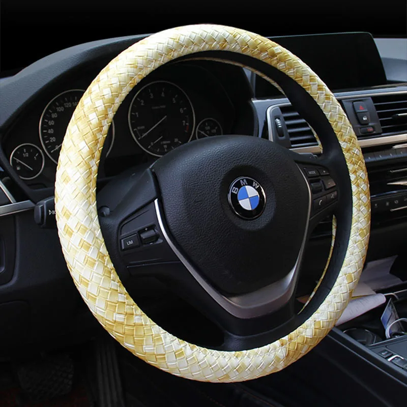 38 см чехол рулевого колеса автомобиля противоскользящие кожаные автомобилей